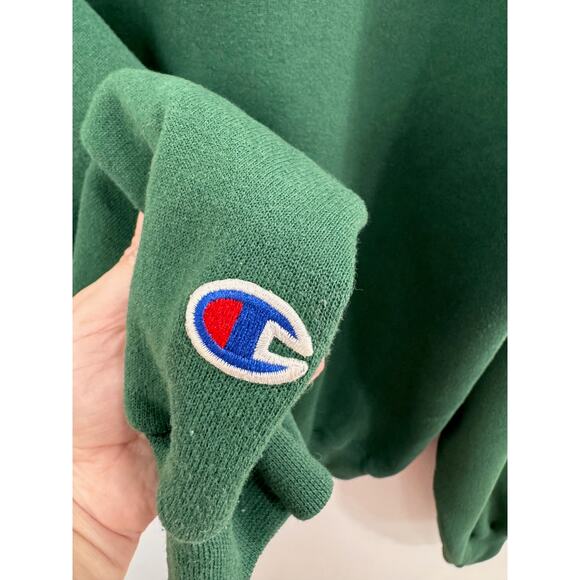 Awesome Vintage 90's Dark Green Champion Crewneck - Picture 5 of 11